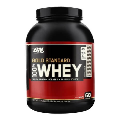 ON (Optimum Nutrition) Gold Standard 100% Whey Protein, 5 lb Cookies & Cream ON (Optimum Nutrition) Gold Standard 100% Whey Protein, 5 lb Cookies & Cream