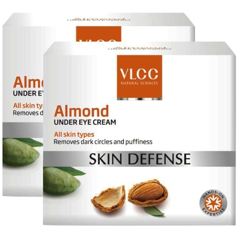 VLCC Almond Under Eye Cream - Pack of 2, 15 g Skin Defense VLCC Almond Under Eye Cream - Pack of 2, 15 g Skin Defense
