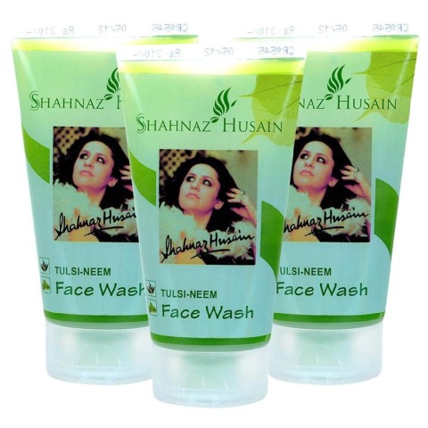 Shahnaz Husain Face Wash Pack of 3, 50 g Tulsi-Neem Shahnaz Husain Face Wash Pack of 3, 50 g Tulsi-Neem