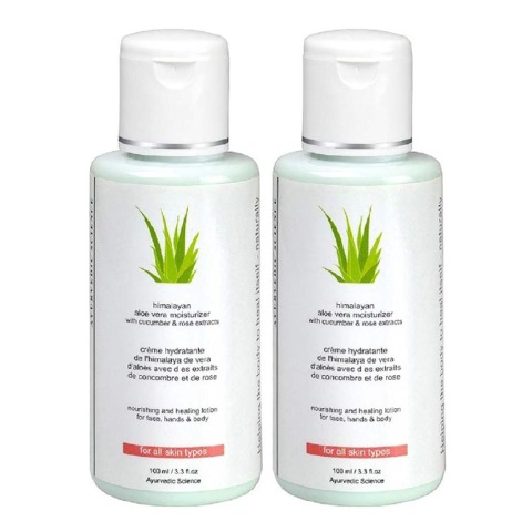 Herbline Aloevera Moisturising Lotion - Pack of 2, 100 ml for All Skin Types Herbline Aloevera Moisturising Lotion - Pack of 2, 100 ml for All Skin Types