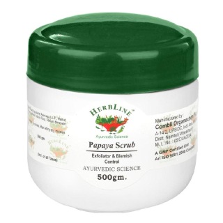 Herbline Papaya Face Scrub, 500 g for All Skin Type