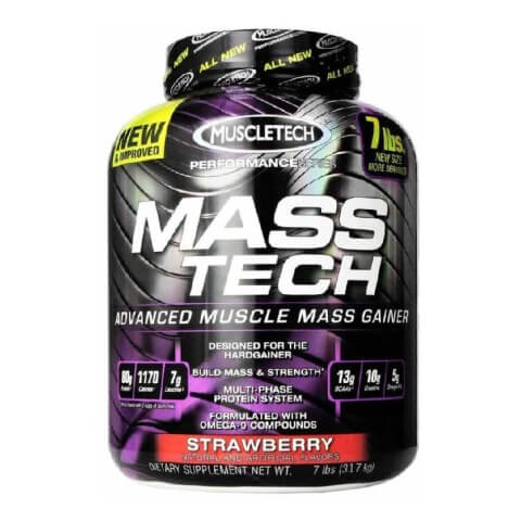 MuscleTech Mass Tech Performance Series, 7 lb Strawberry MuscleTech Mass Tech Performance Series, 7 lb Strawberry