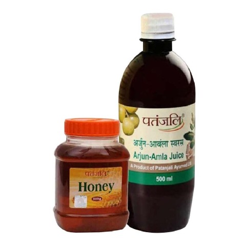 Patanjali Amla Juice Arjun + Pure Honey Combo Patanjali Amla Juice Arjun + Pure Honey Combo