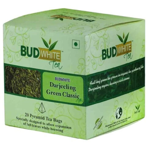 Budwhite Darjeeling Green Classic Tea, 20 Piece(s)/Pack Natural Budwhite Darjeeling Green Classic Tea, 20 Piece(s)/Pack Natural
