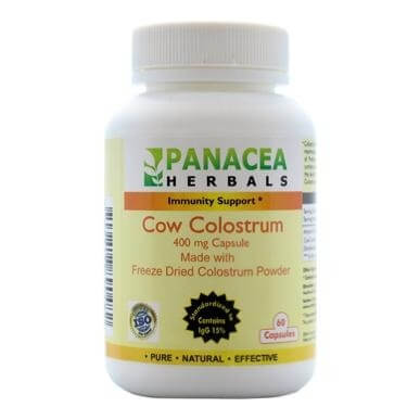 Panacea Herbals Cow Colostrum (400 mg), 60 capsules Panacea Herbals Cow Colostrum (400 mg), 60 capsules