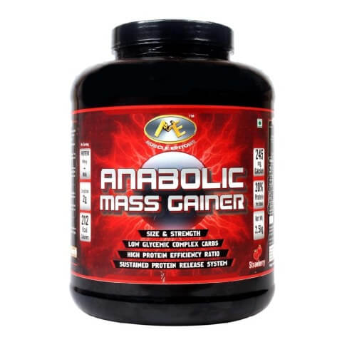 Muscle Epitome Anabolic Mass Gainer, 5.5 lb Strawberry Muscle Epitome Anabolic Mass Gainer, 5.5 lb Strawberry