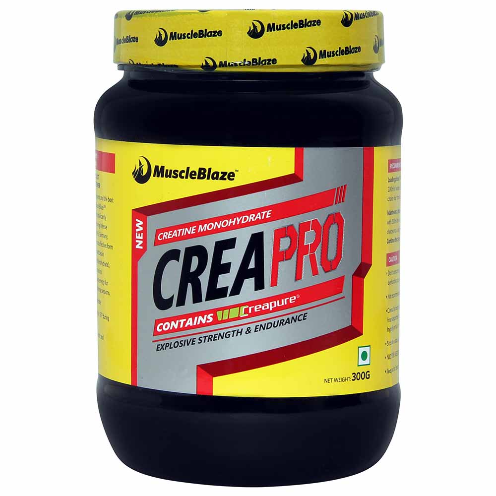 MuscleBlaze CreaPRO Creatine with Creapure Powder from Germany, Unflavoured 0.66 lb