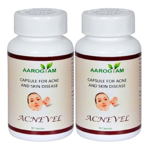Acnevel Acne & Skin Disease Pack of 2 90 capsules Acnevel Acne & Skin Disease Pack of 2 90 capsules