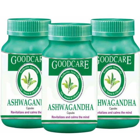 Goodcare Ashwaganha - Pack of 3 60 capsules Goodcare Ashwaganha - Pack of 3 60 capsules
