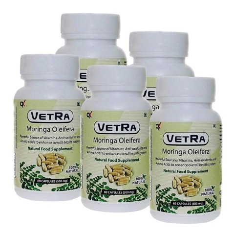 Vetra Moringa Oliefera - Pack of 5 60 capsules Vetra Moringa Oliefera - Pack of 5 60 capsules