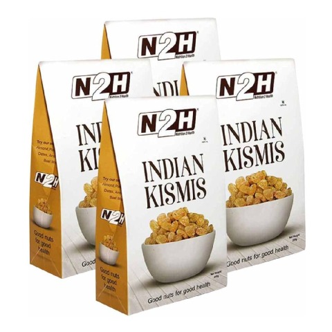 N2H Indian Kismis - Pack of 4 0.2 kg Natural N2H Indian Kismis - Pack of 4 0.2 kg Natural