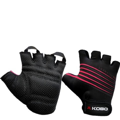 KOBO Weightlifting Gym Gloves (CG-02),  Black  Small 