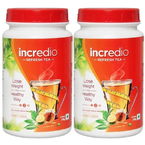 Incredio ReFresh Tea, 0.2 kg Honey Lemon - Pack of 2 Incredio ReFresh Tea, 0.2 kg Honey Lemon - Pack of 2