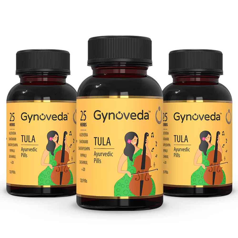 1 - Gynoveda TULA Ayurvedic Pills - Pack of 3,  120 tablet(s) 