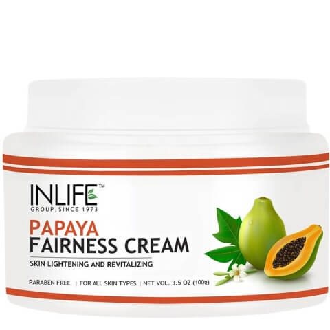 INLIFE Papaya Fairness Cream, 100 g for All Skin Types INLIFE Papaya Fairness Cream, 100 g for All Skin Types
