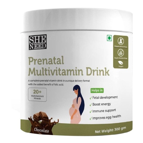 1 - SheNeed Prenatal Multivitamin Drink,  300 g  Chocolate 