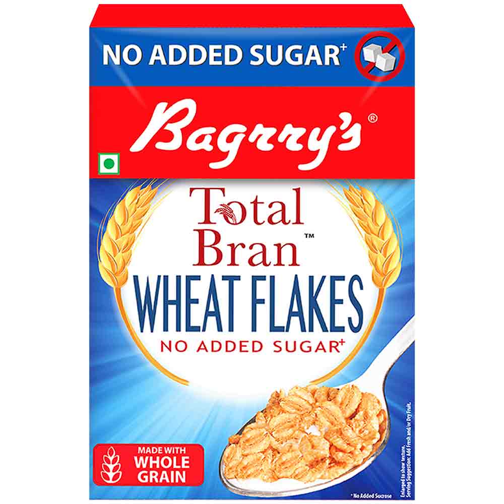 1 - Bagrrys Total Bran Wheat Flakes,  500 g  No Added Sugar 