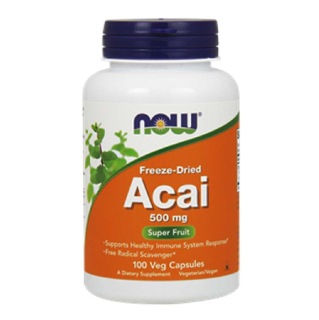 Now Acai (500 mg), 60 capsules Unflavoured