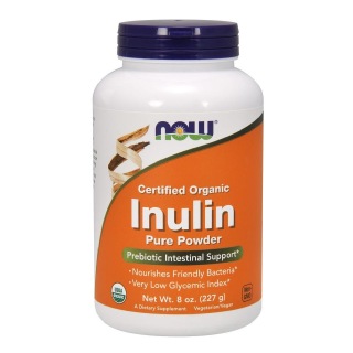 Now Organic Inulin Pure Powder, 0.5 lb Unflavoured