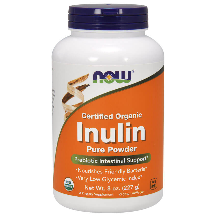Now Organic Inulin Pure Powder,  0.5 lb  Unflavoured 