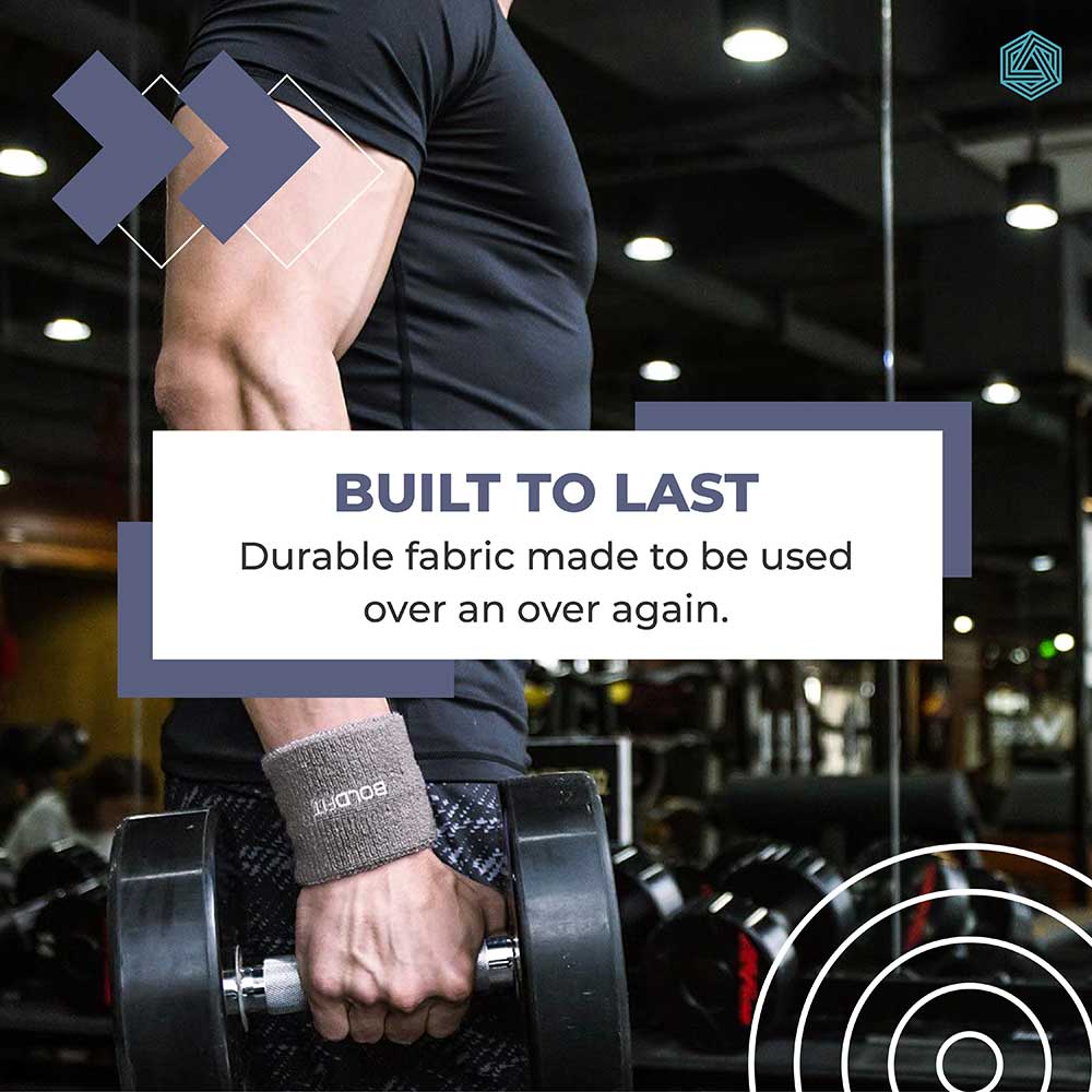 2 - Boldfit Wrist Wrap Wrist Support,  Grey  Free Size 