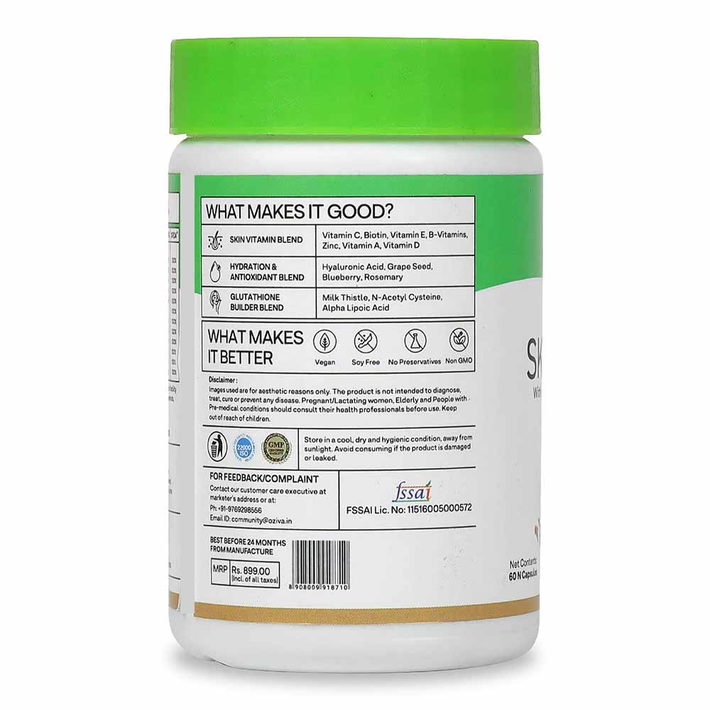 3 - Oziva Skin Vitamins,  60 capsules 