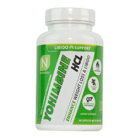 1 - Nutrakey Yohimbine HCL,  90 capsules  Unflavoured 