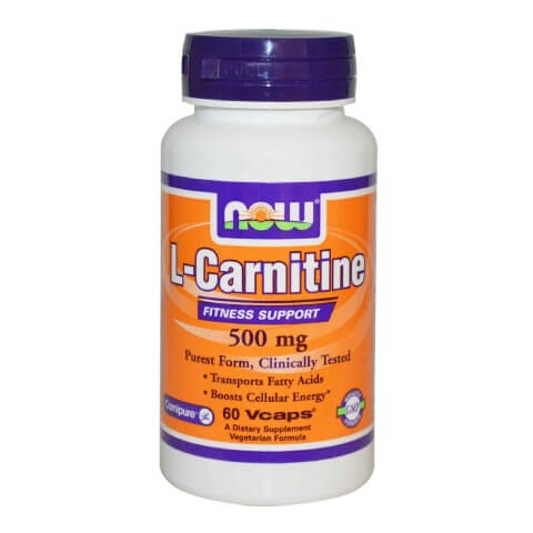 Now L-Carnitine (500 mg),  60 capsules  Unflavoured 