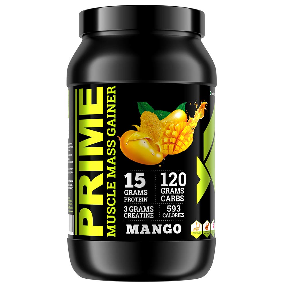 Big Flex Prime Muscle Mass Gainer,  2.2 lb  Mango 