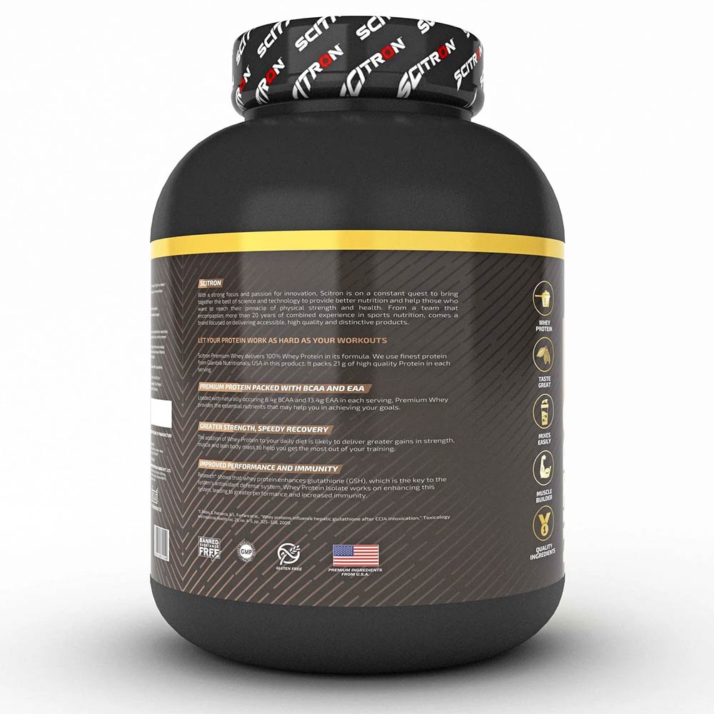 4 - Scitron Premium Whey,  4.4 lb  Chocolate Hazelnut 