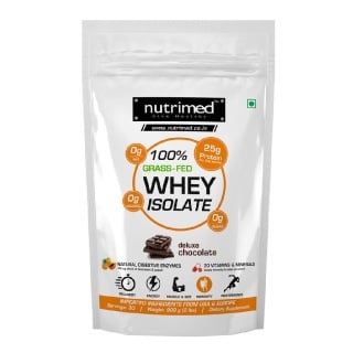 Nutrimed 100% Grass-Fed Whey Isolate, 2 lb Deluxe Chocolate