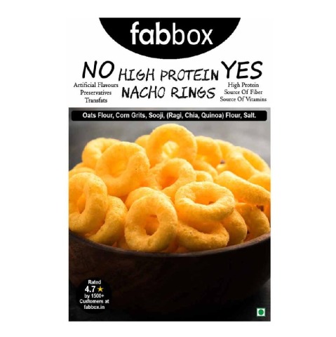 1 - Fabbox High Protein Nacho Rings, Unflavoured 160 g