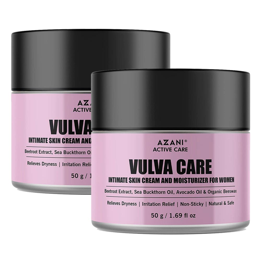 1 - Azani Active Care Vulva Care Intimate Skin Cream,  50 g  for All Skin Types (Pack of 2) 