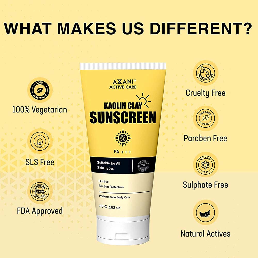 6 - Azani Active Care Sunscreen,  80 g  for All Skin Types 