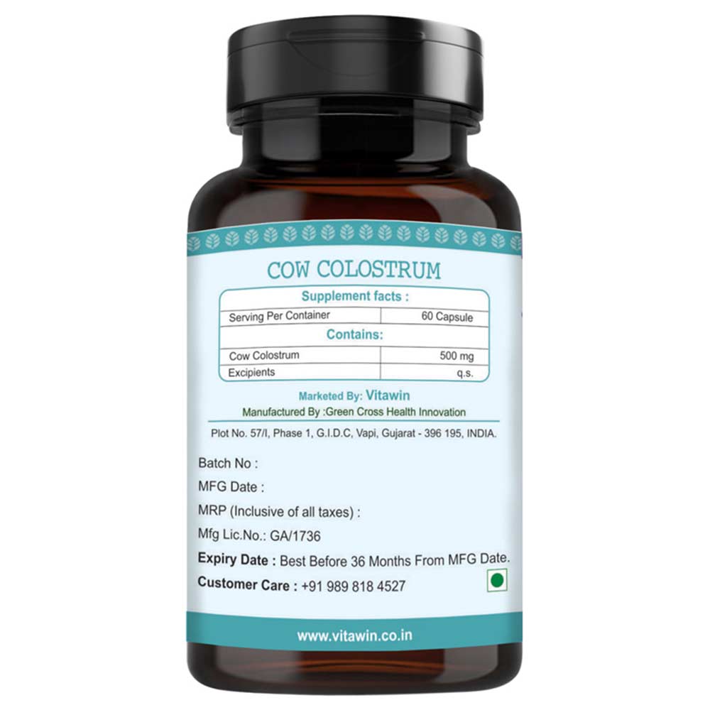 4 - VITAWIN Cow Colostrum,  60 capsules 