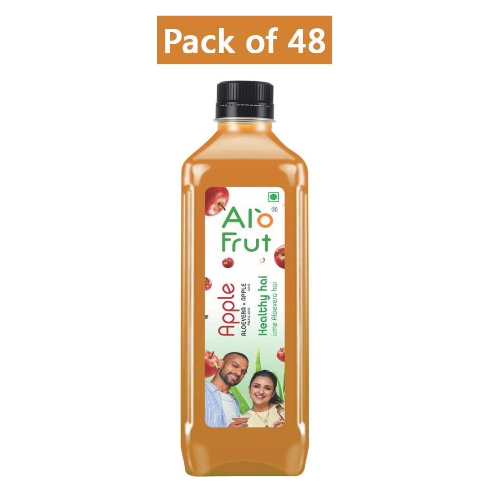 4 - Alo Frut Apple Aloevera Juice,  0.200 L  Apple (Pack of 5) 