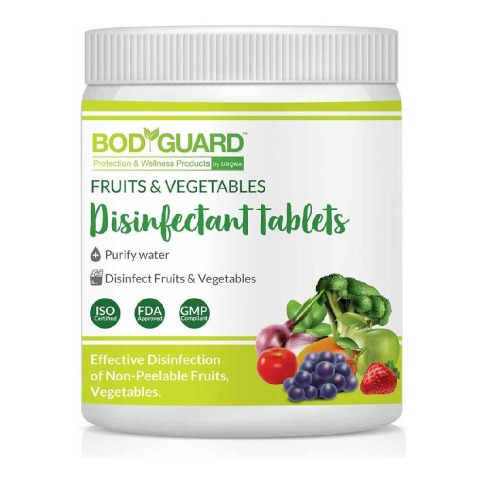 1 - BodyGuard Fruits and Vegetables Disinfectant Tablets,  Fragrance Free  50 tablet(s)  Kills 99.9% of Germs 