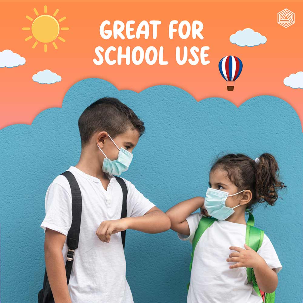 3 - Boldfit Surgical Face Masks for Kids,  Blue 