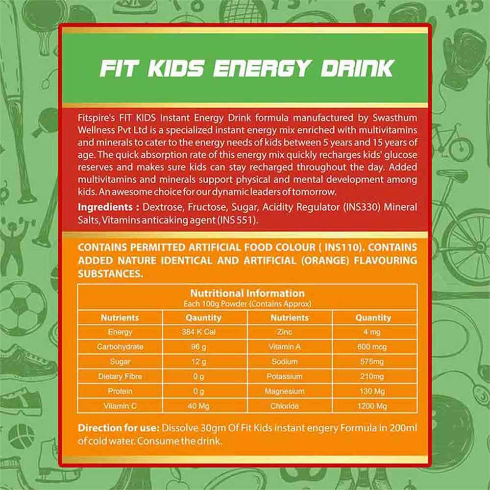 4 - Fitspire Energy Kids Drink,  250 g  Orange 