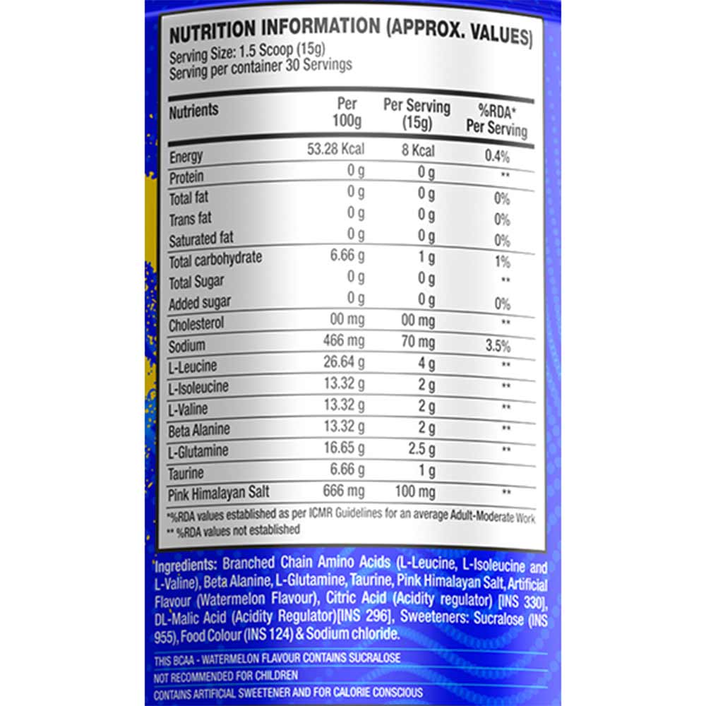 supplement - Ammo Labz BCAA Xtreme,  0.66 lb  30 Servings  Watermelon 