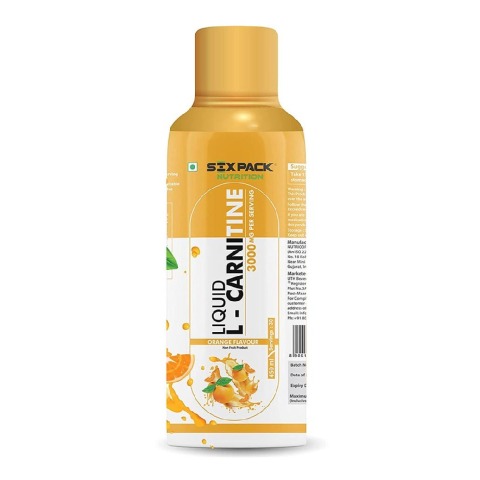 1 - Six Pack Nutrition Liquid L-Carnitine 3000 mg, 450 ml Orange