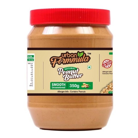 1 - Urban Formmula Natural Peanut Butter,  350 g  Unsweetened Smooth 