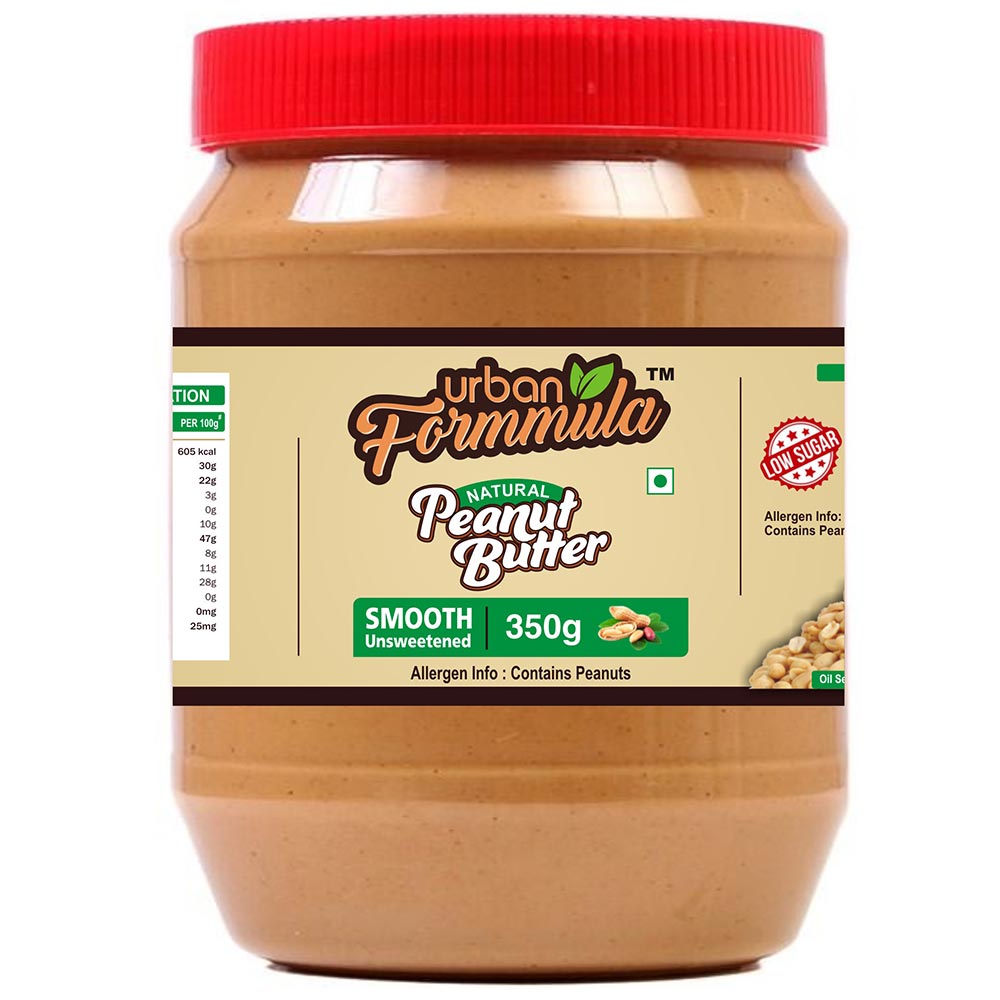 1 - Urban Formmula Natural Peanut Butter,  350 g  Unsweetened Smooth 