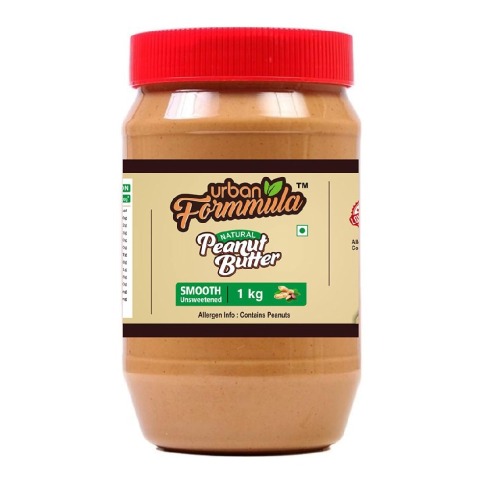 1 - Urban Formmula Natural Peanut Butter,  1 kg  Unsweetened Smooth 