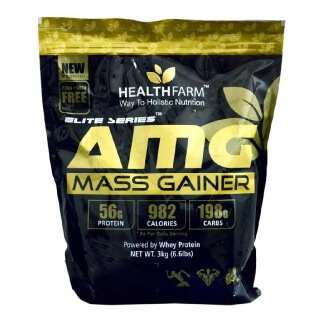 Healthfarm AMG Mass Gainer, 6.6 lb Strawberry