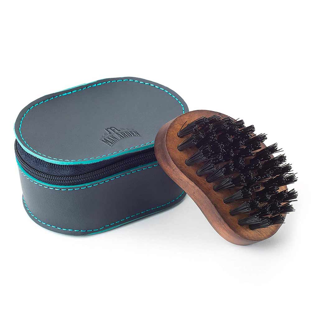 1 - Man Arden Beard Brush with Leather Pouch,  1 Piece(s)/Pack  for All Types of Beard 