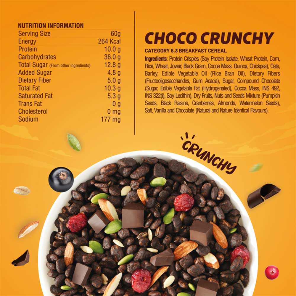 5 - RiteBite Max Protein Muesli Munchies,  240 g  Choco Crunchy 
