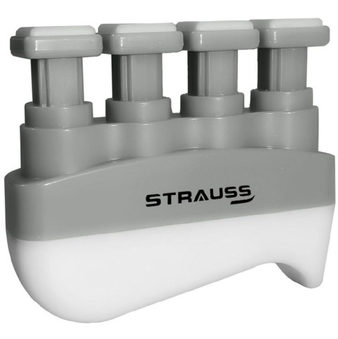 1 - Strauss Adjustable Square Finger Hand Grip,  Grey 