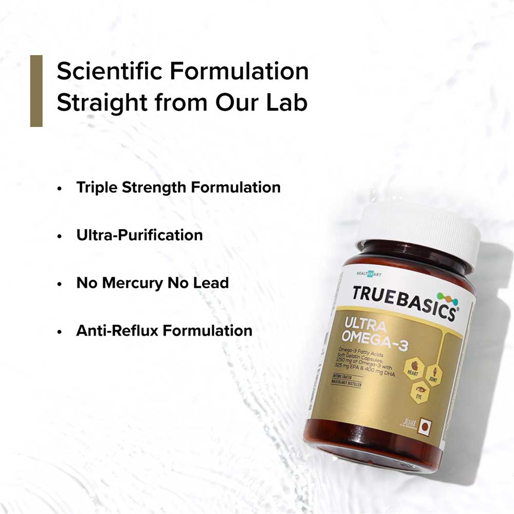 TrueBasics Clinically Researched Vitamins, Minerals & Omega