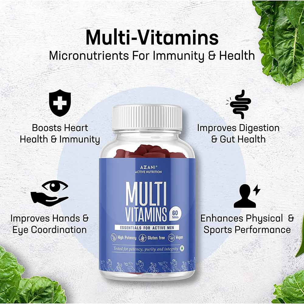 2 - Azani Active Nutrition Multivitamin for Men,  60 tablet(s)  Unflavoured 